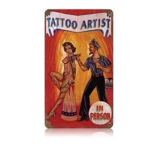 Tattoo Artist beautiful retro look metal s…